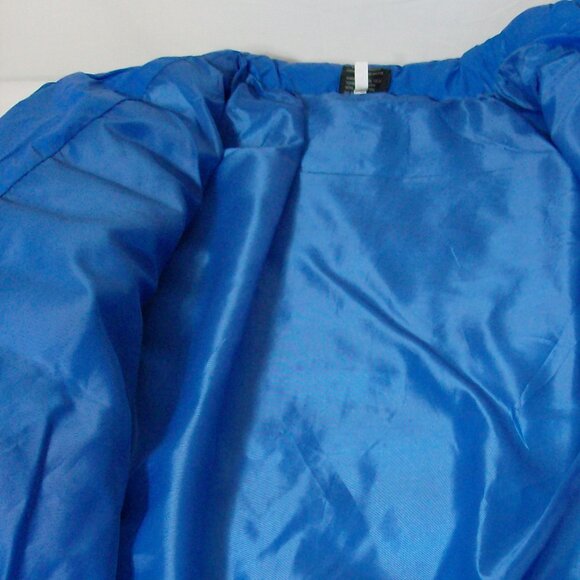 Original Deluxe Cobalt Blue Puffer Lightweight Jacket with travel bag Size L - Picture 10 of 12